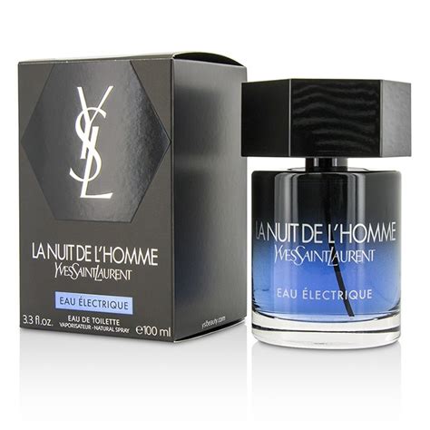 yves saint laurent la nuit de l'homme eau eletrique|ysl la nuit d'homme.